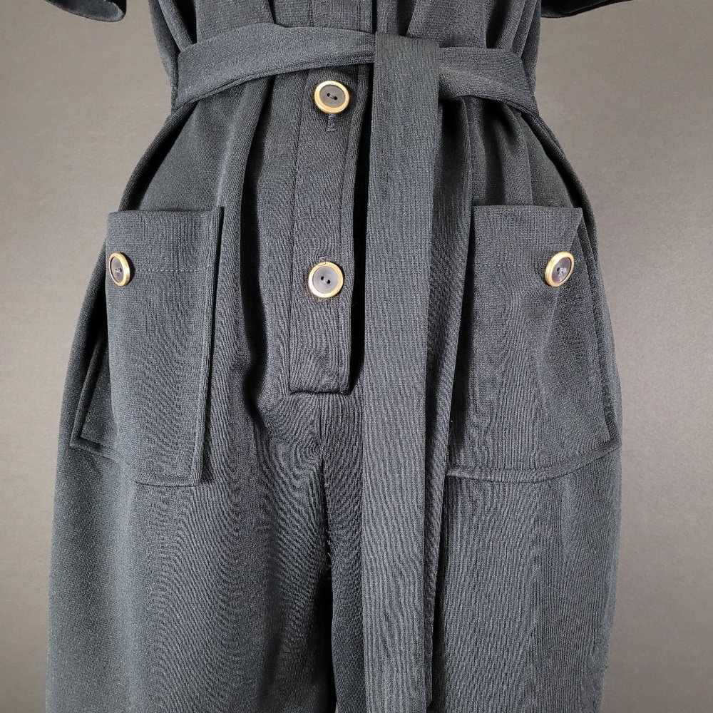 ❗️SOLD❗️70s Sears Black Jumpsuit - Picture 5 of 16